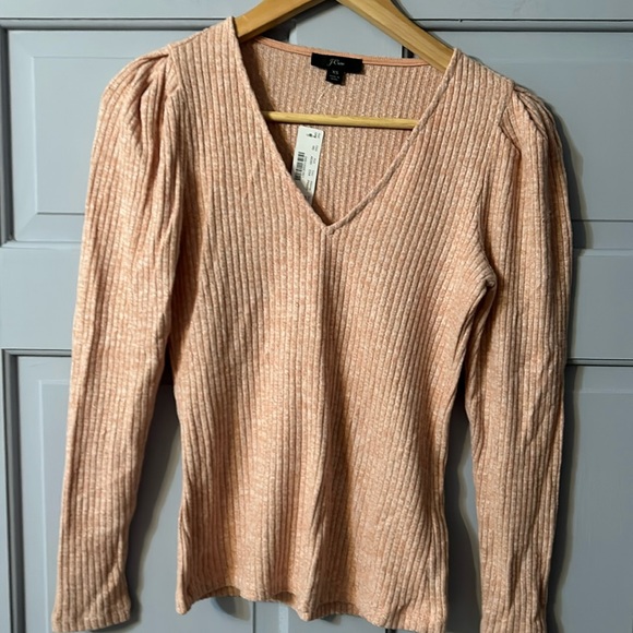 J. Crew Sweaters - J Crew Long Sleeve Peach Sweater